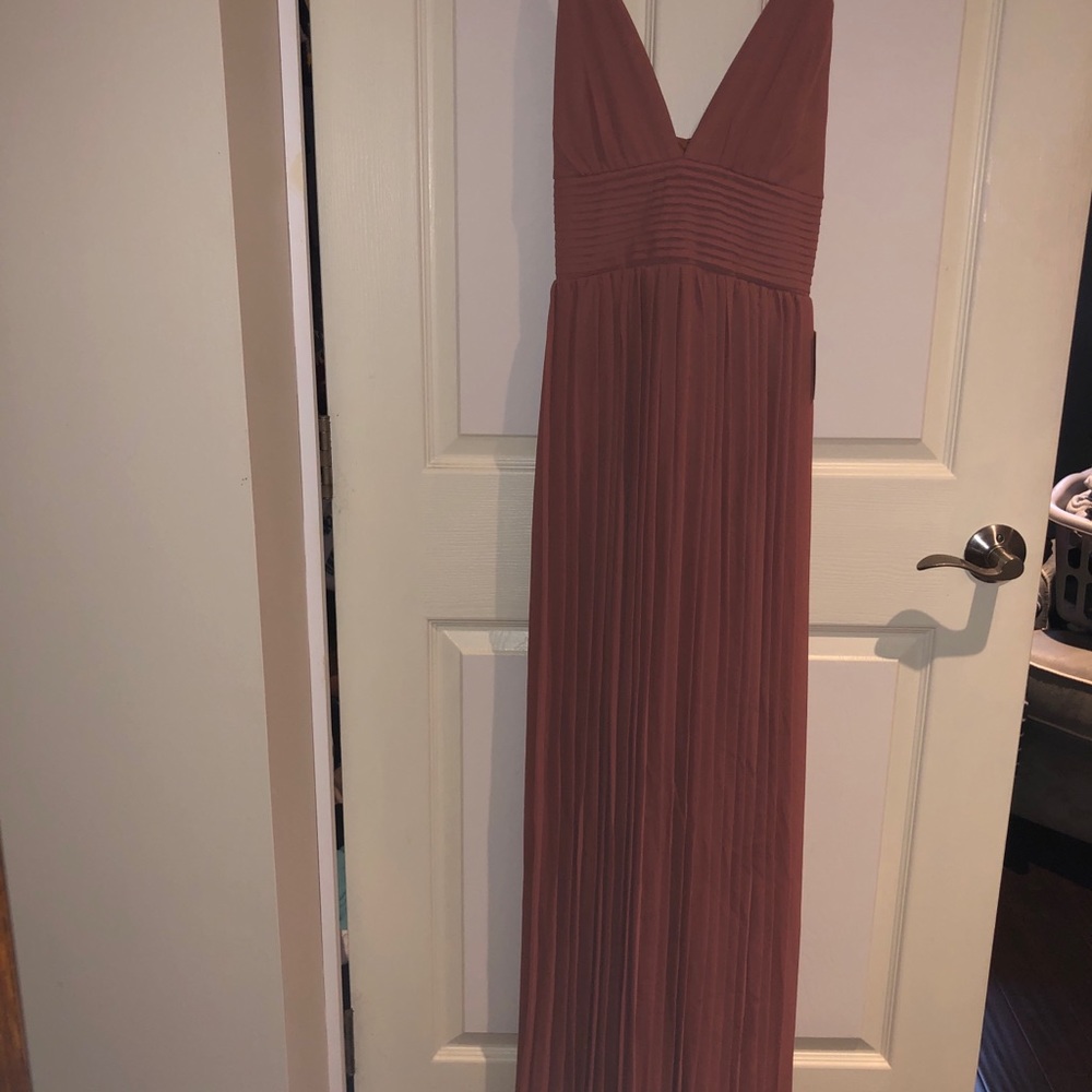 NWT Lulus blush adjustable spaghetti strap dress